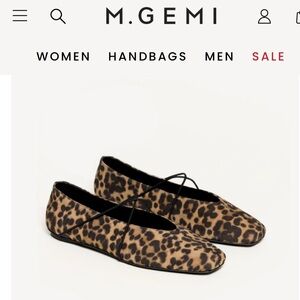 M. Gemi Una Leopard Flats Suede
